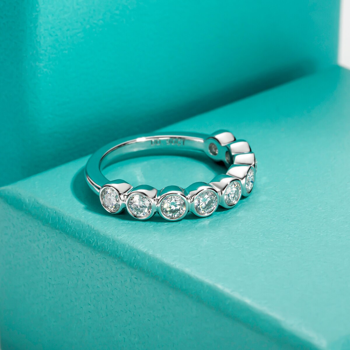 Sterling Silver Moissanite Ring