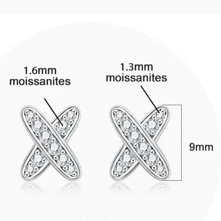 Moissanite Diamond Stud Earrings