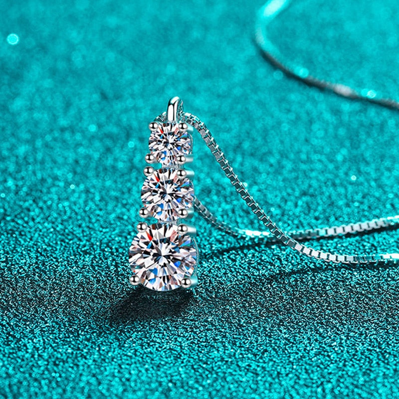 Moissanite Diamond Pendant Necklace