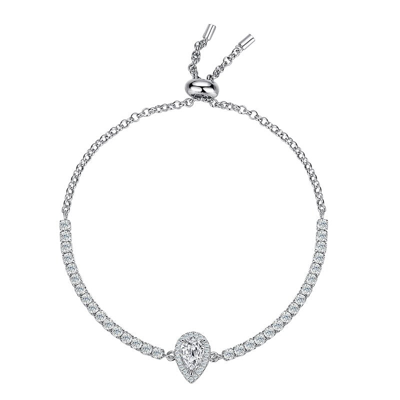 Holloway Jewellery Pear Shape Moissanite Bracelet Australia