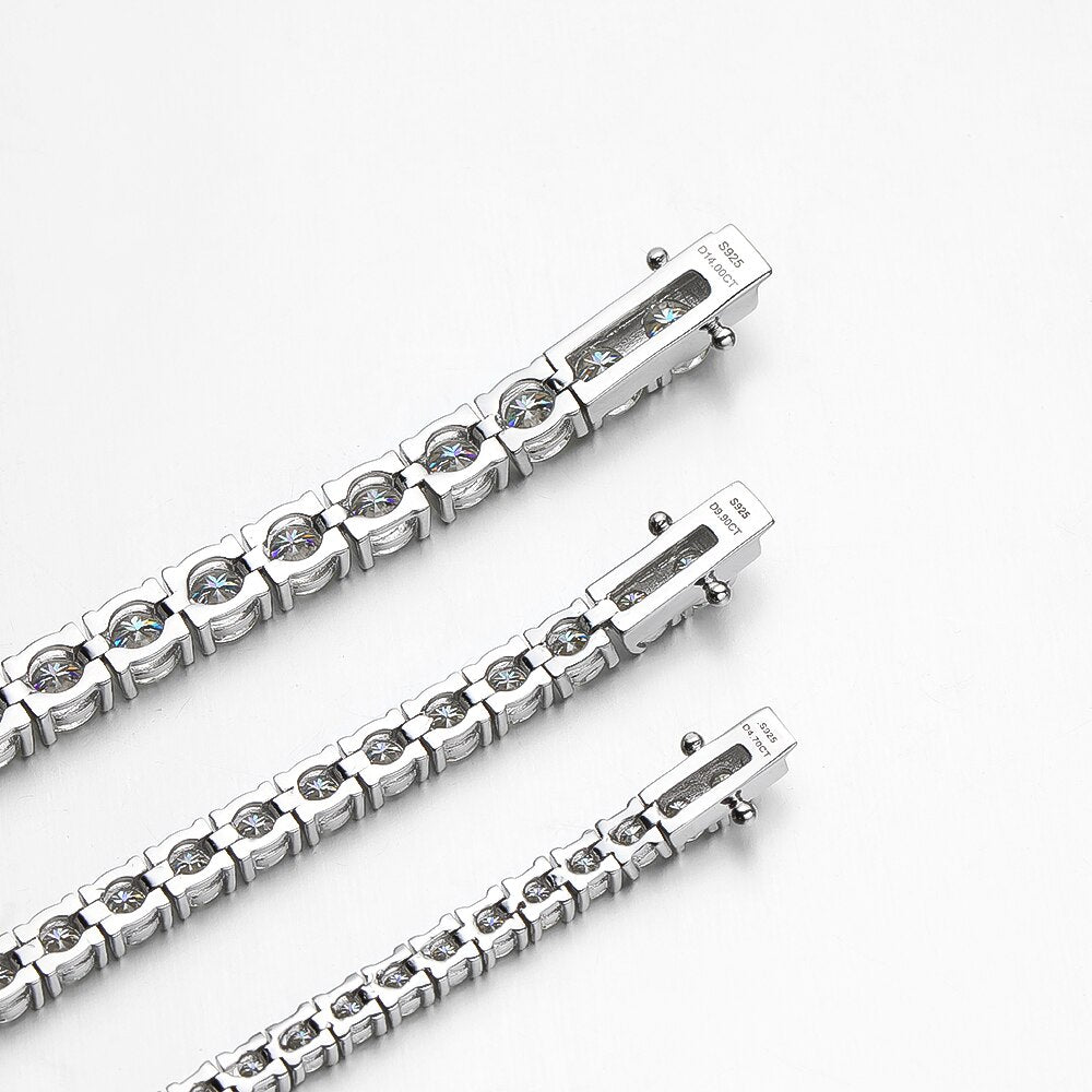 moissanite tennis bracelet holloway jewellery sterling silver