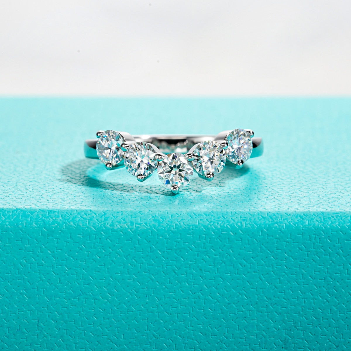 Sterling Silver Moissanite Ring UK