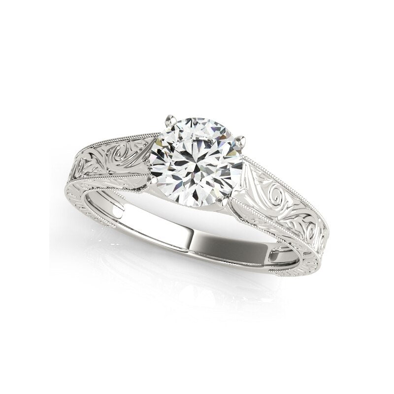 Vintage art deco ring diamond moissanite Holloway Jewellery