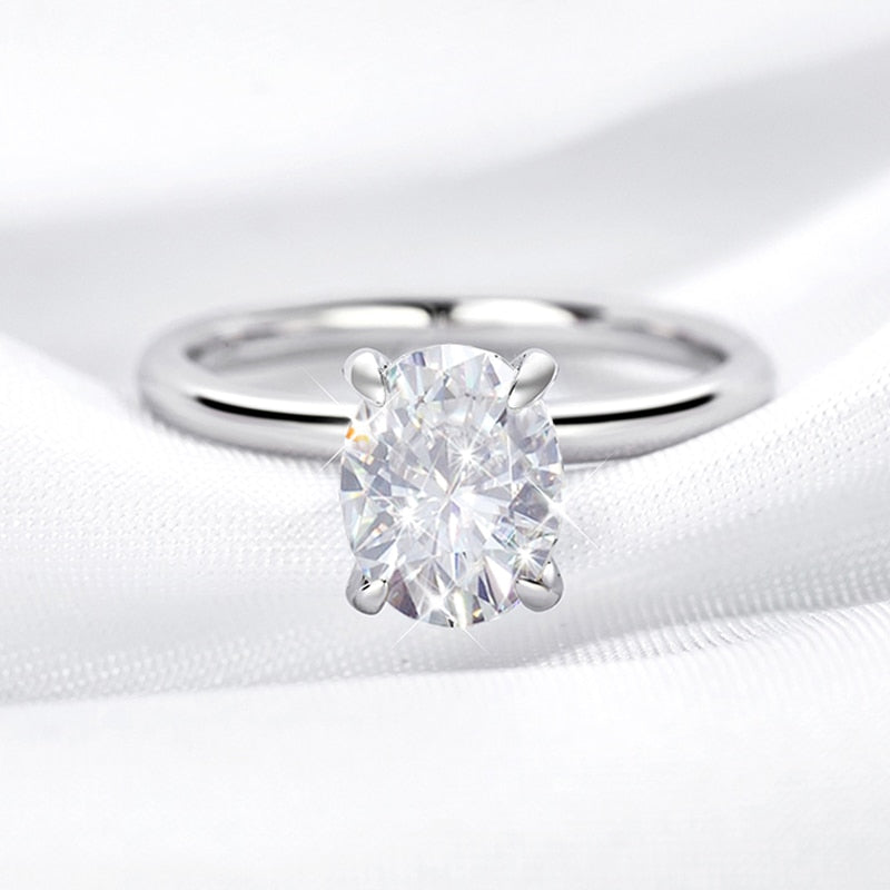 Oval Moissanite Ring UK Holloway Jewellery UK
