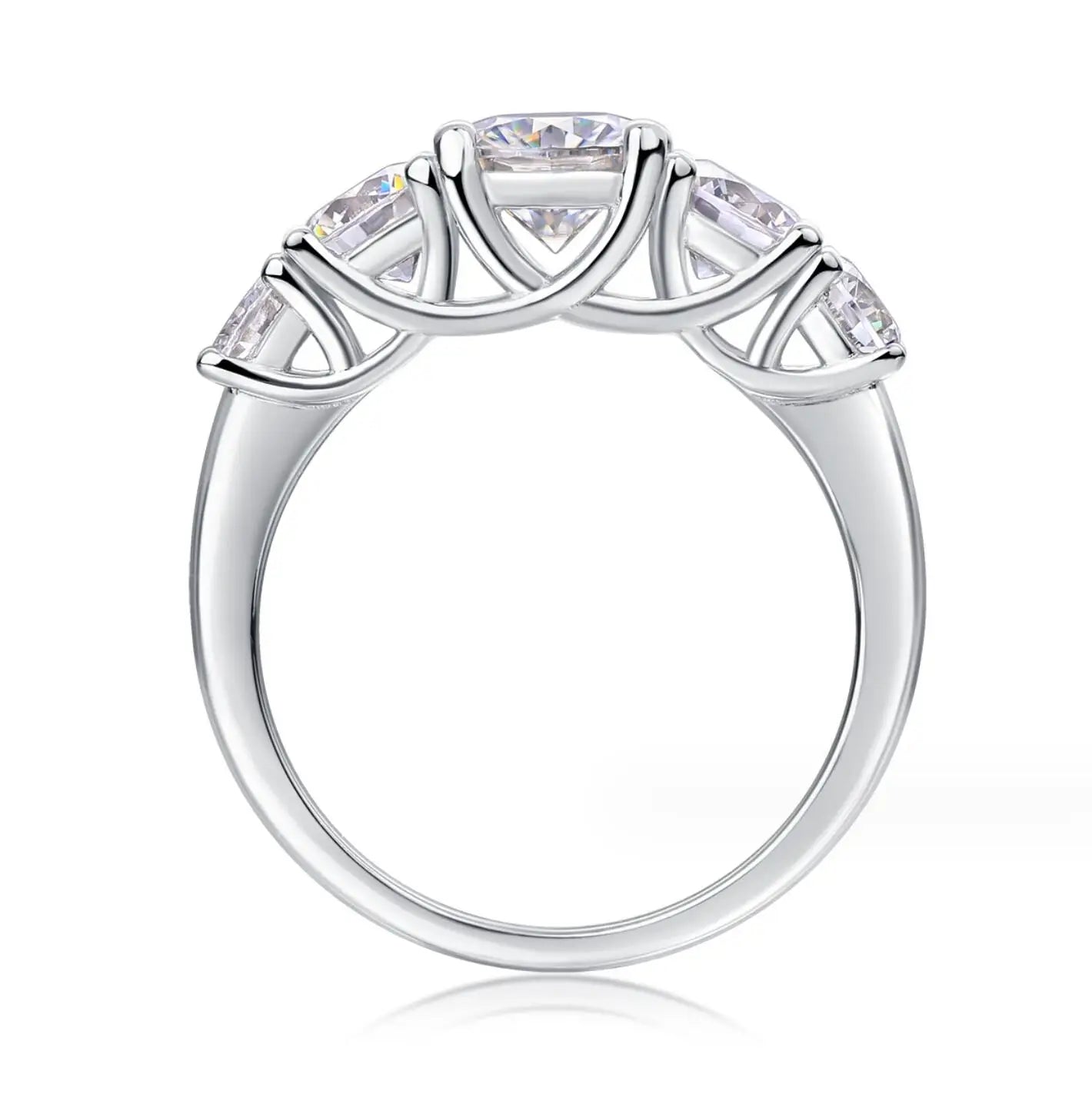 1 Carat Moissanite Diamond Ring