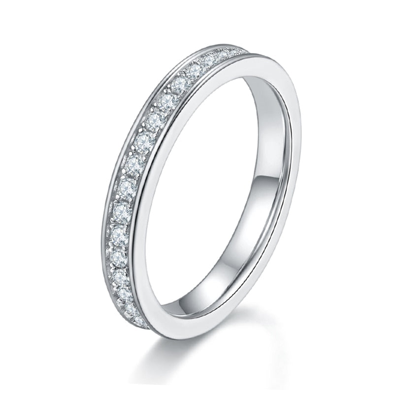 1.5mm moissanite eternity ring womens Holloway Jewellery