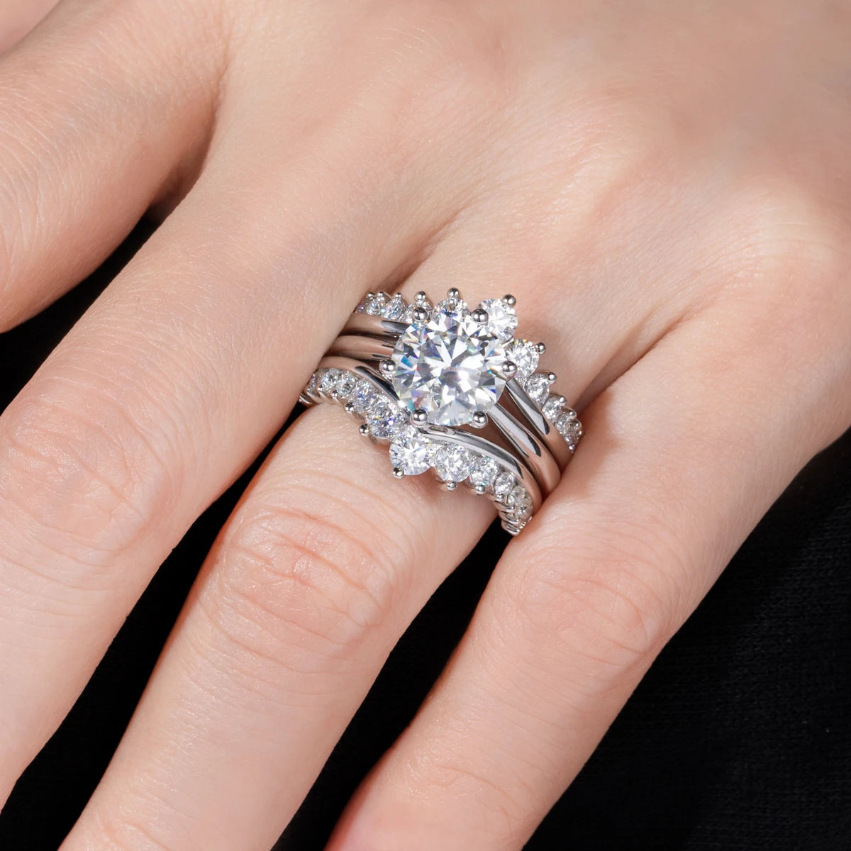 Holloway Jewellery NZ Moissanite Ring Set
