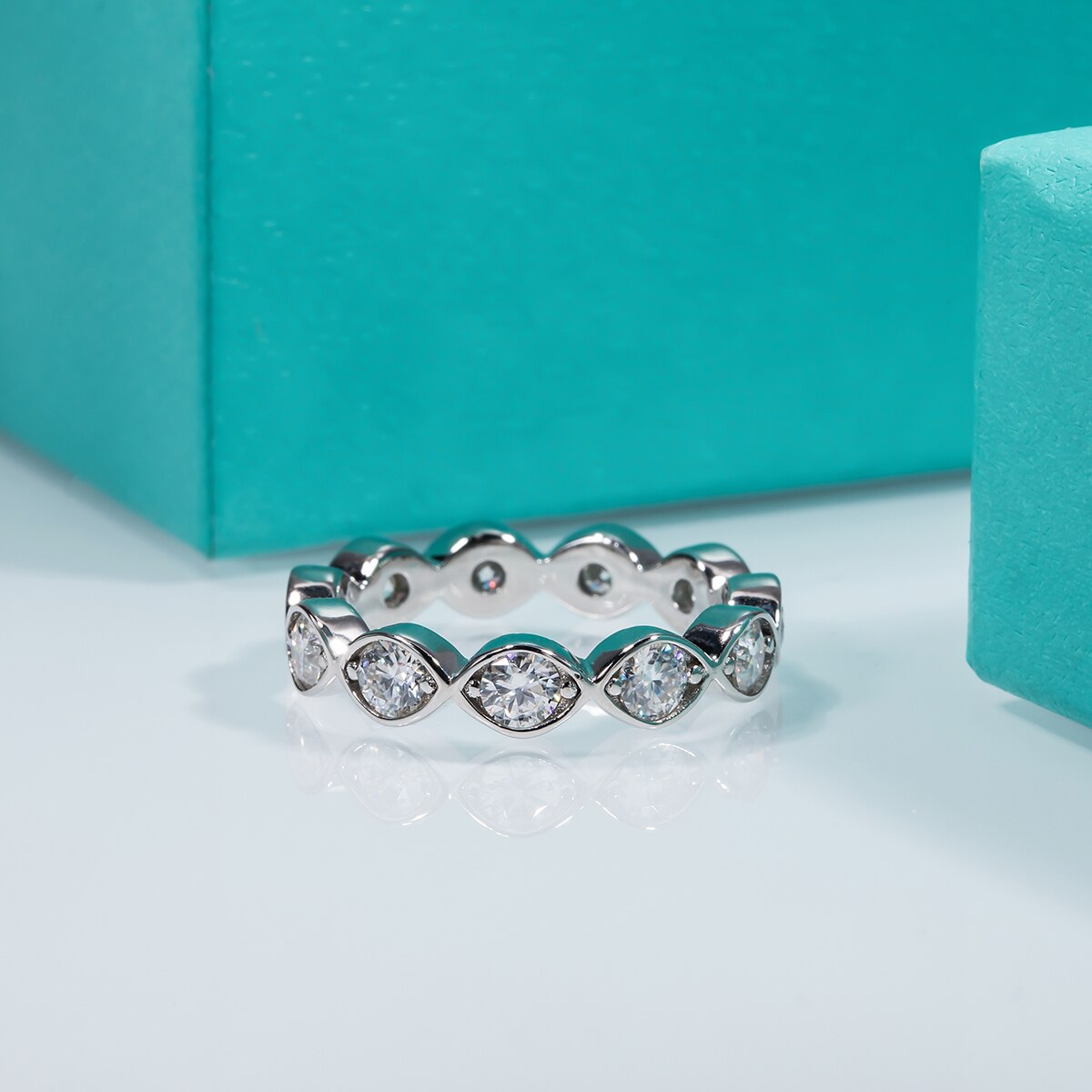 Moissanite Diamond Ring Band UK
