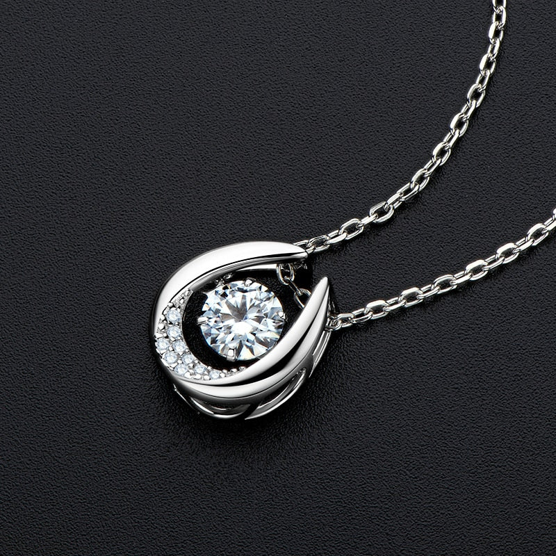Lucky Horseshoe Moissanite Diamond Necklace UK