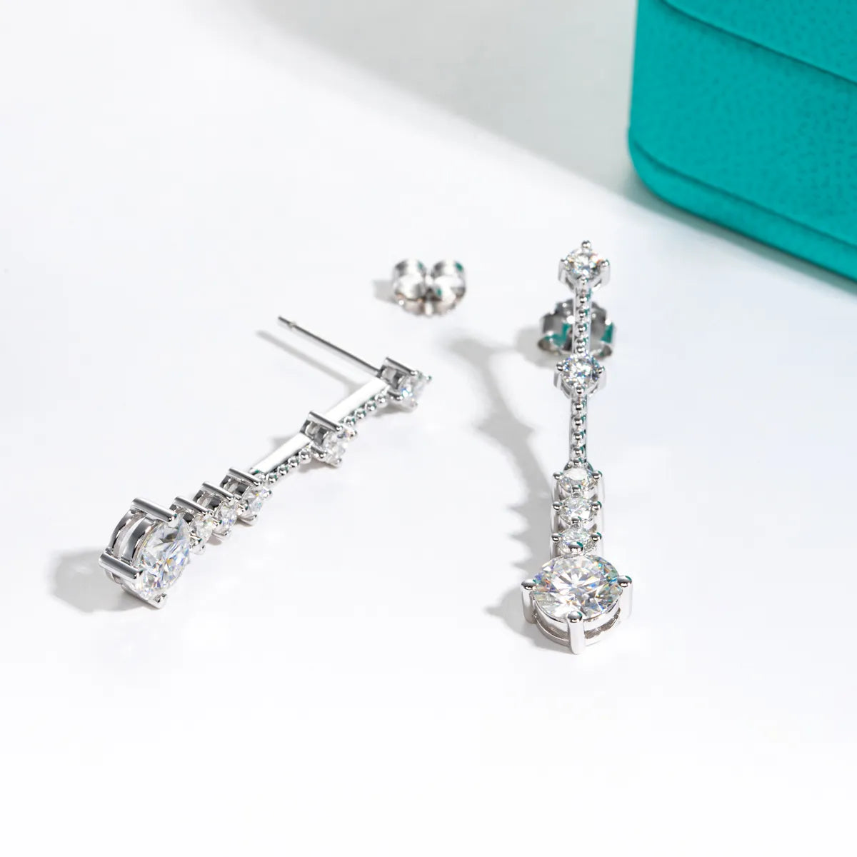 Sterling Silver Moissanite Earrings