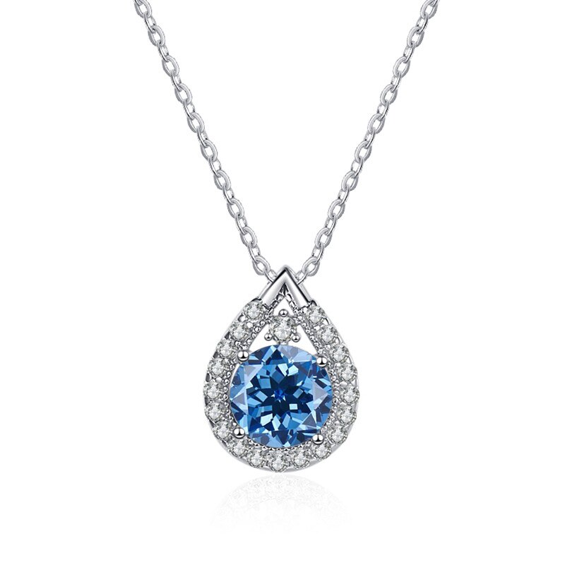 Halo Moissanite Necklace UK