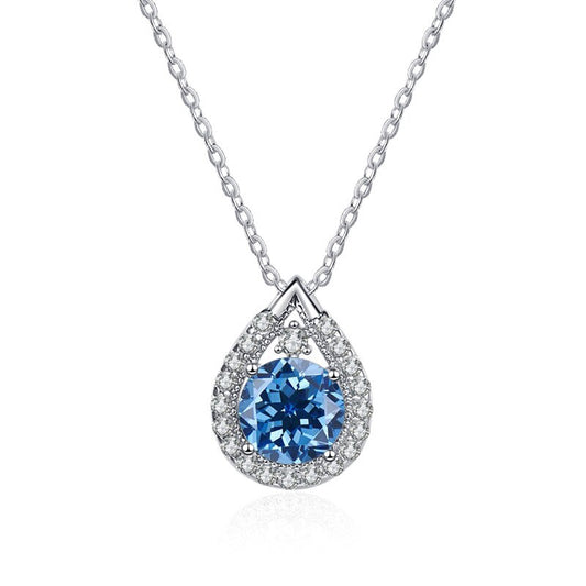 Halo Moissanite Necklace UK