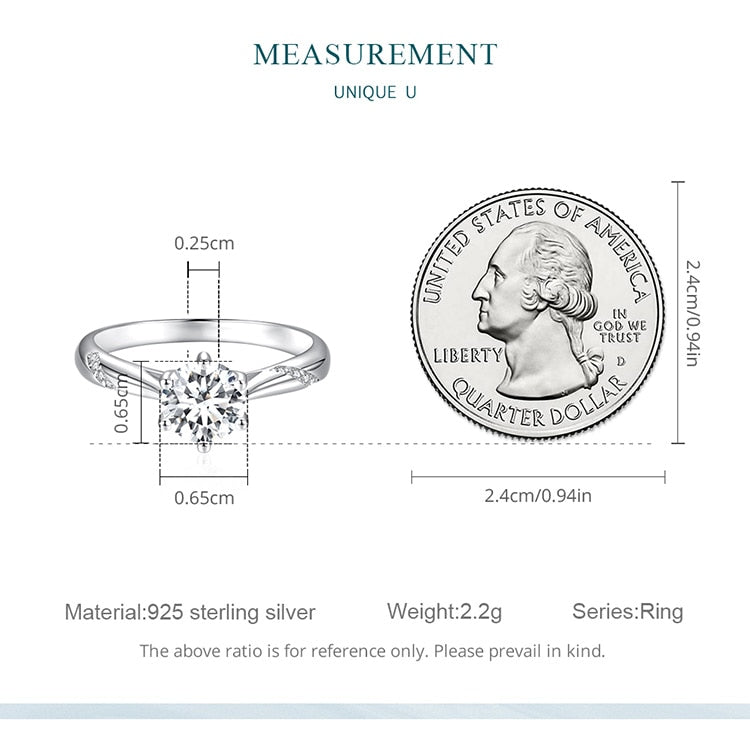 Moissanite Diamond Engagement Ring USA