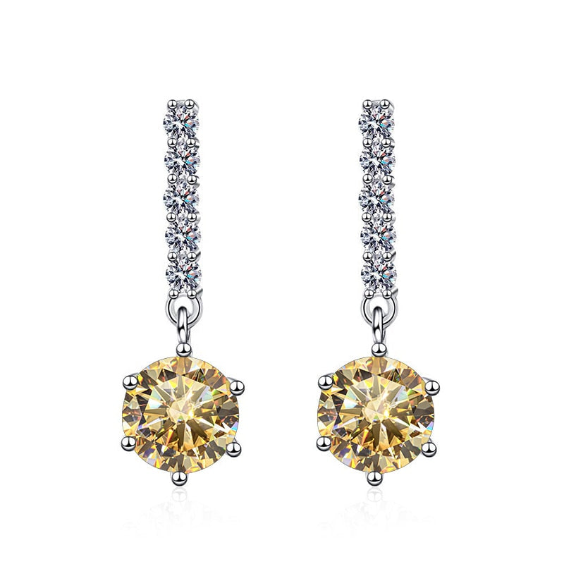 Holloway Jewellery Moissanite Diamond Earrings US