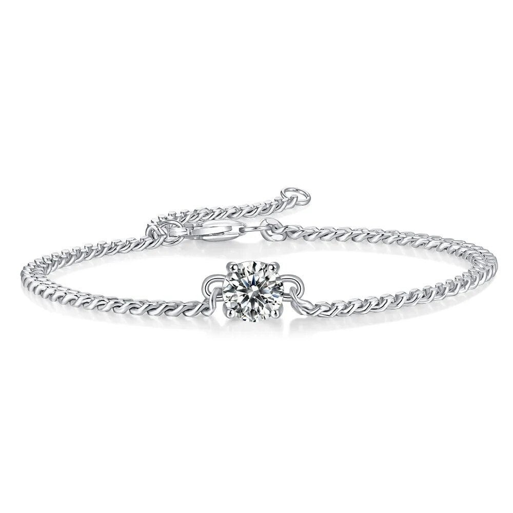 Cuban link moissanite daimond bracelet Australia Holloway Jewellery