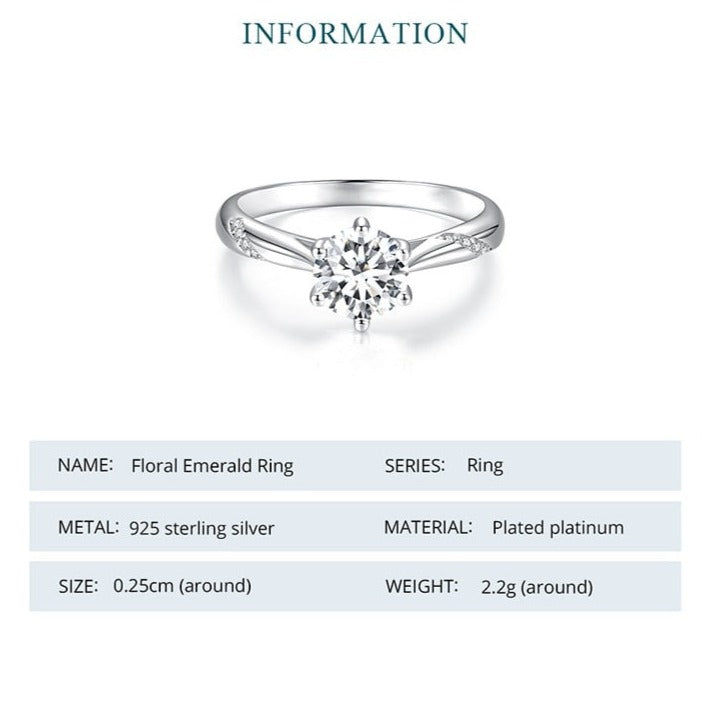 Solitaire Sterling Silver Ring New Zealand