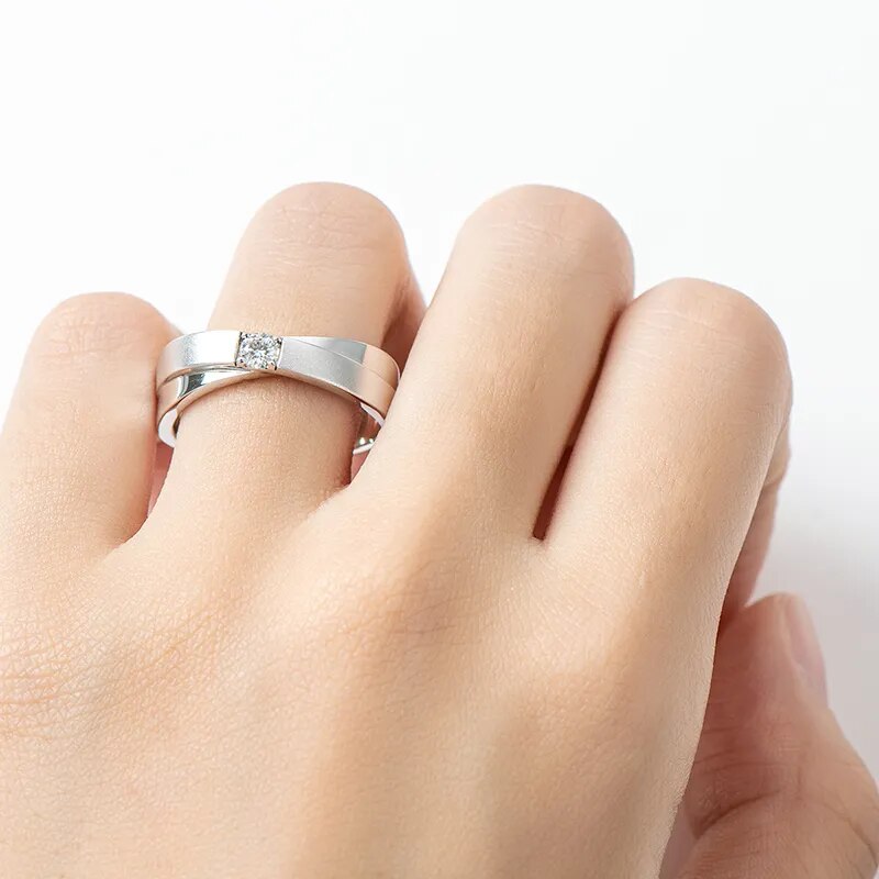 Sterling Silver Moissanite Diamond Ring Free Shipping Canada