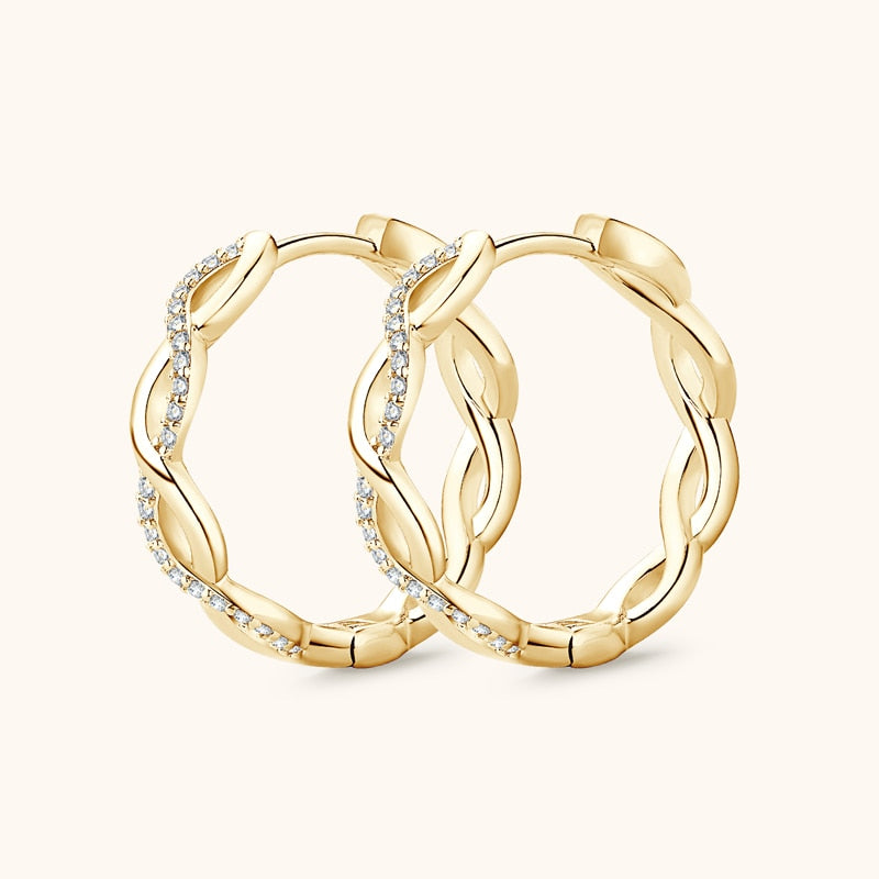 Moissanite Diamond Earrings UK Free Shipping