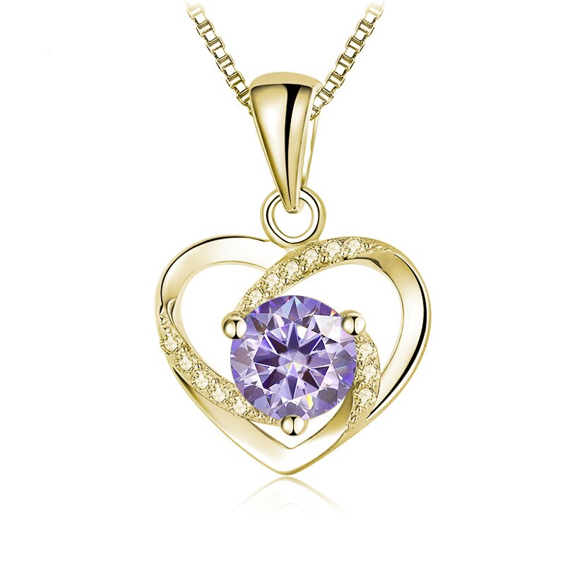 Sterling Silver Moissanite Diamond Pendant Necklace UK