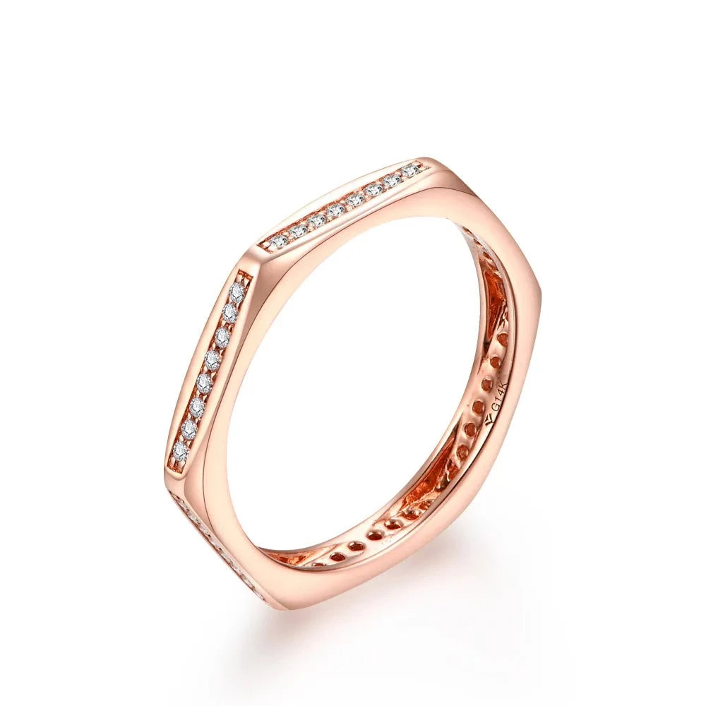 Moissanite Diamond Eternity Ring