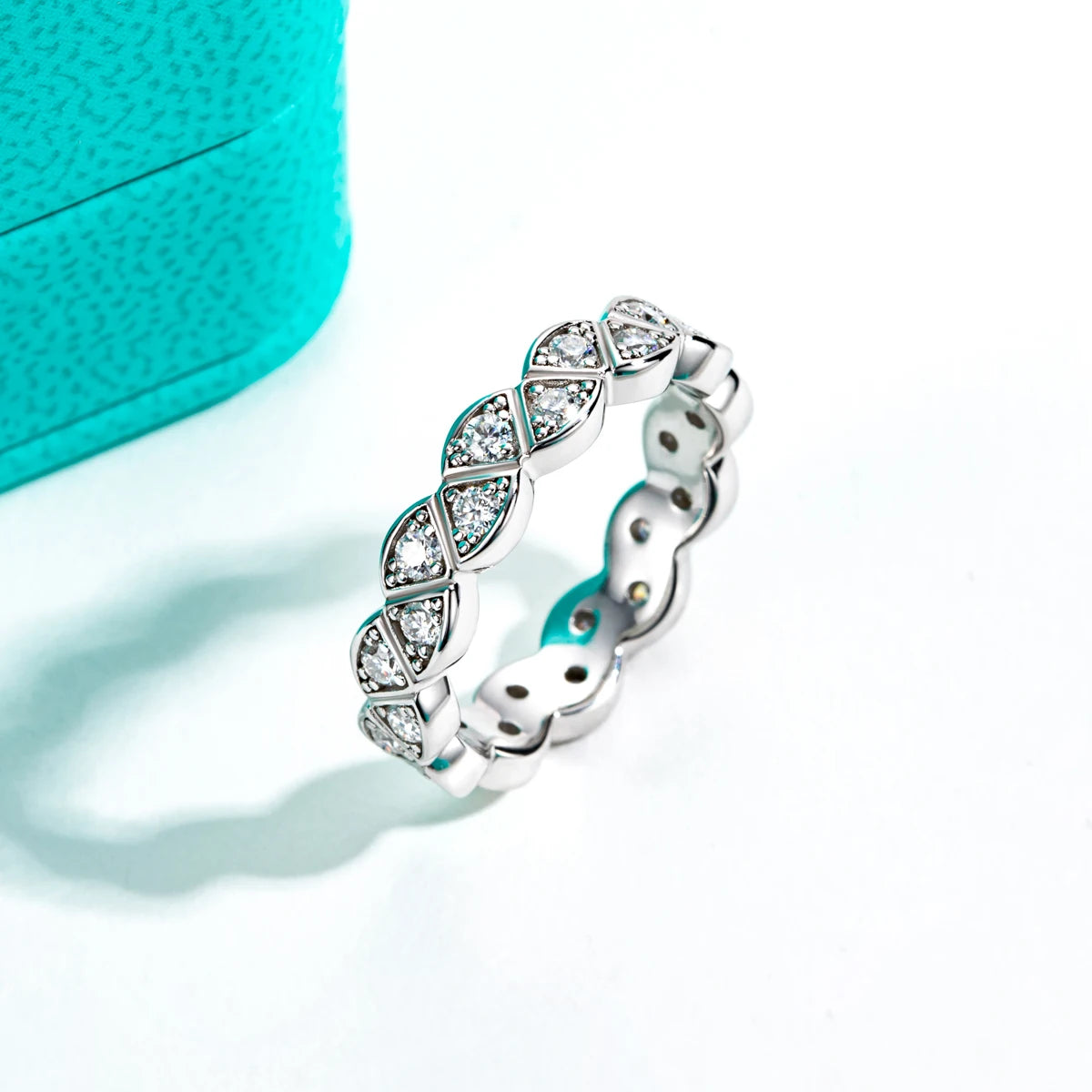 Holloway Jewellery Moissanite Diamond Eternity Ring