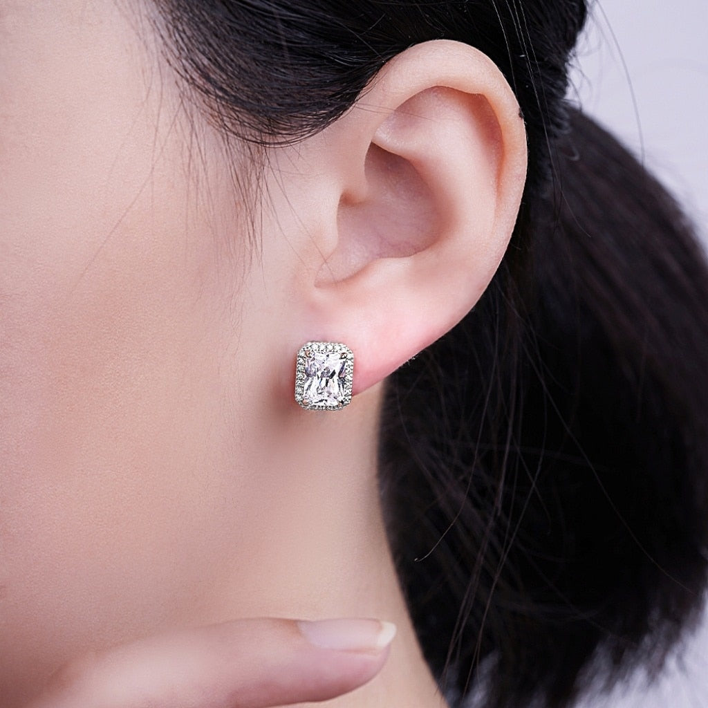 Jewellery Set Moissanite Earrings Necklace Ring Australia