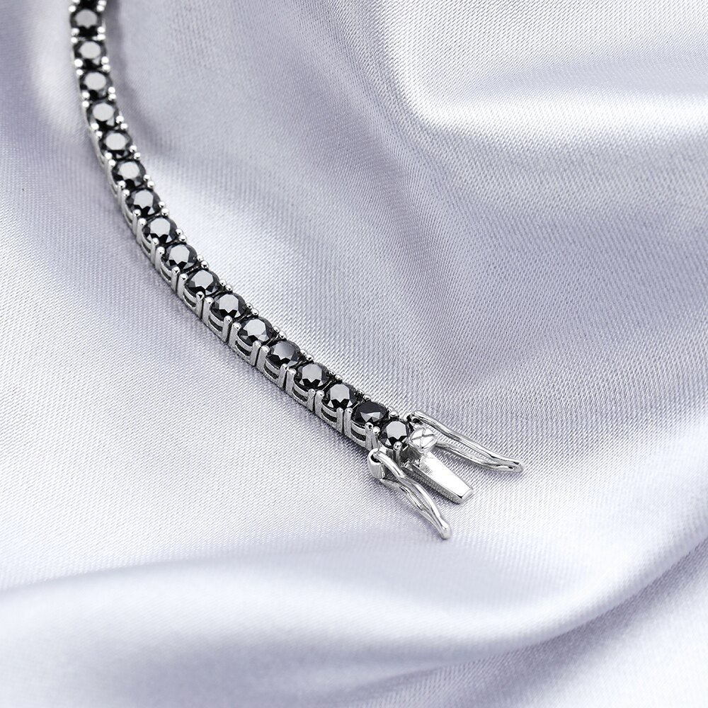 Sterling Silver Moissanite Tennis Bracelet