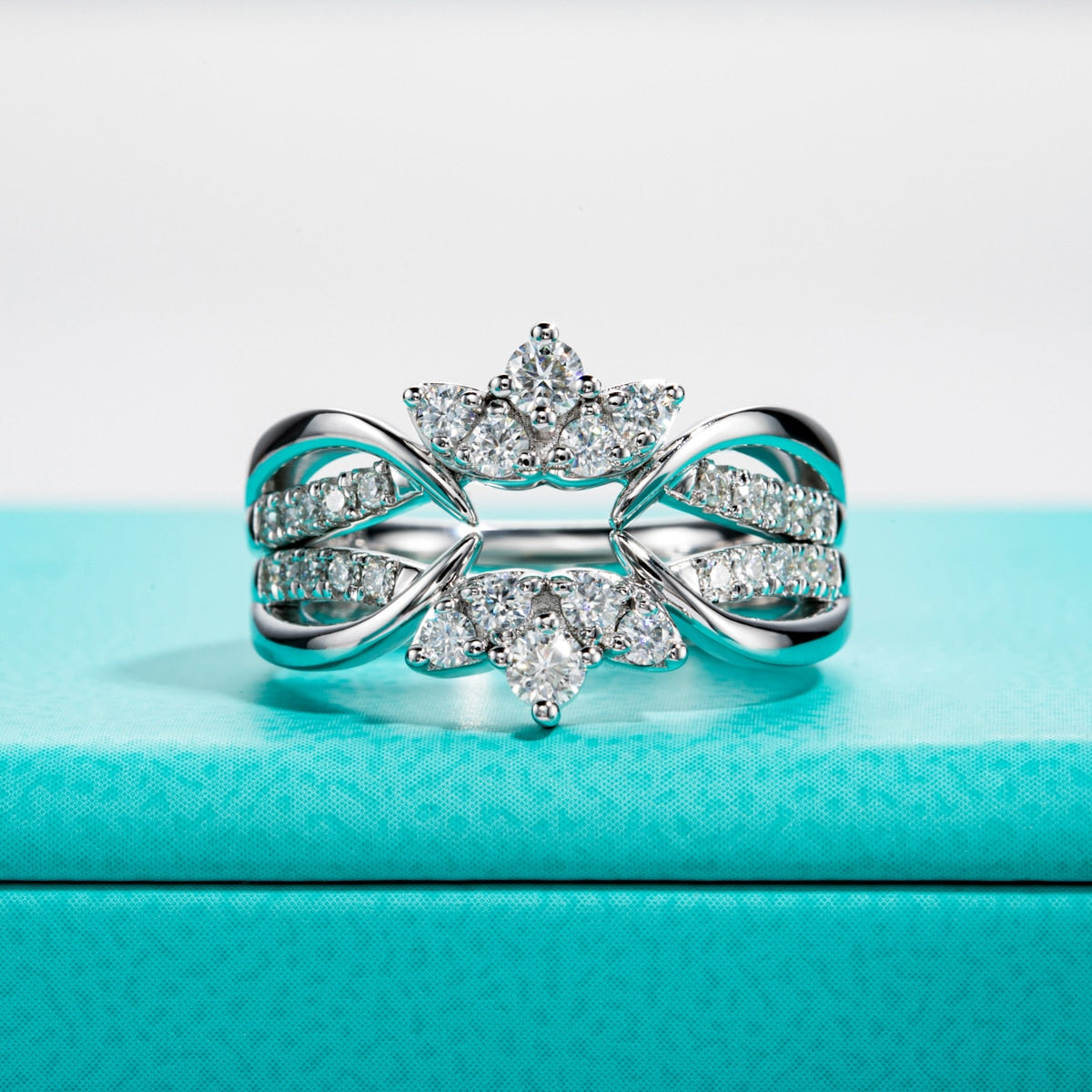 Moissanite Diamond Ring Set Free Shipping UK