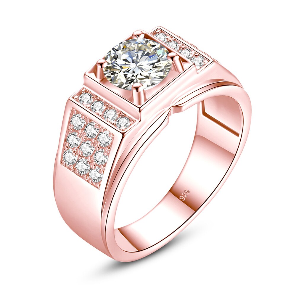 5 Carat Mens Moissanite Diamond Ring