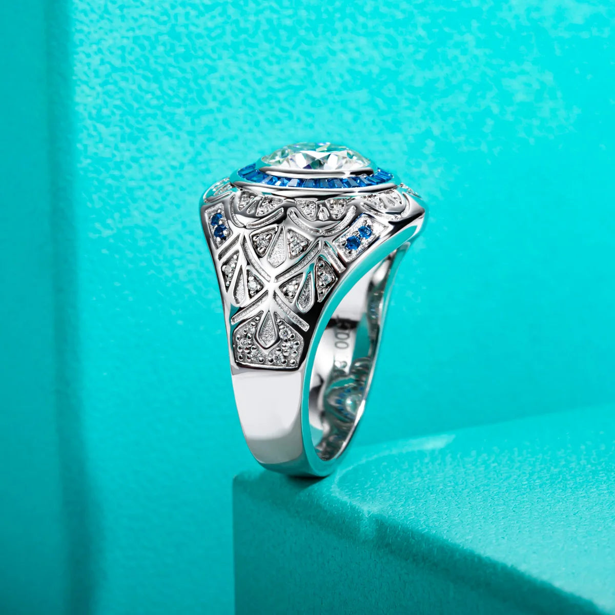 Mens Moissanite Diamond Ring Free Shipping US