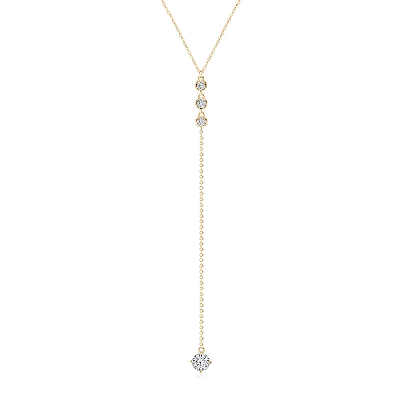 Y Shape Moissanite Diamond Necklace