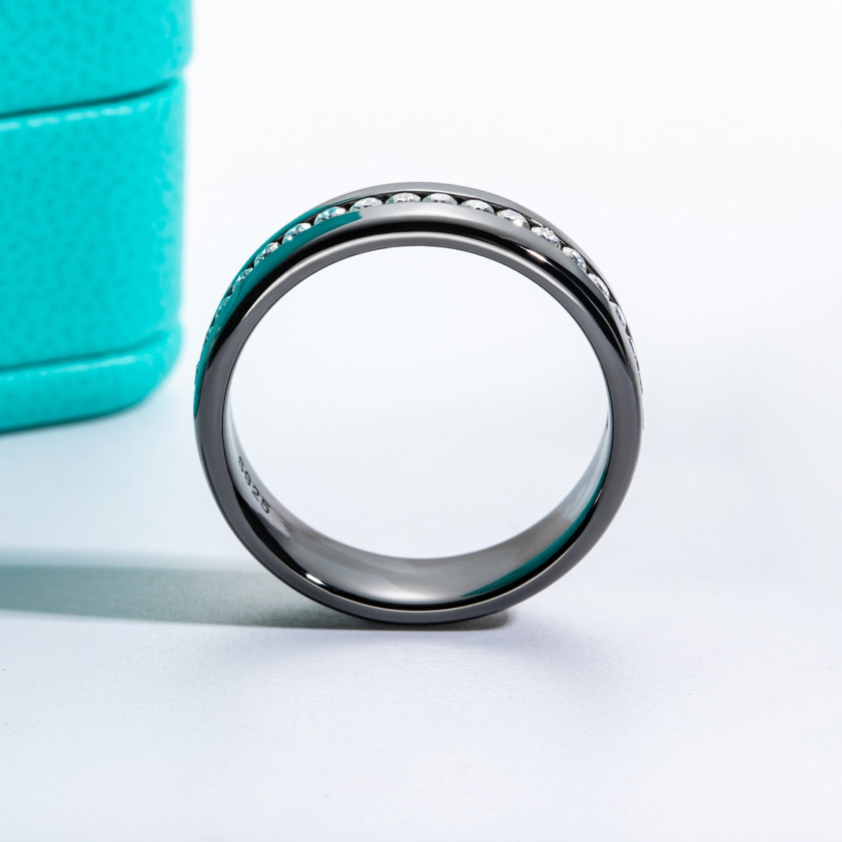 half eternity moissanite ring mens Holloway Jewellery AUS