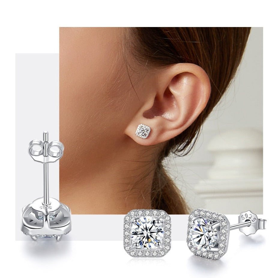 Moissanite Earrings Holloway Jewellery NZ