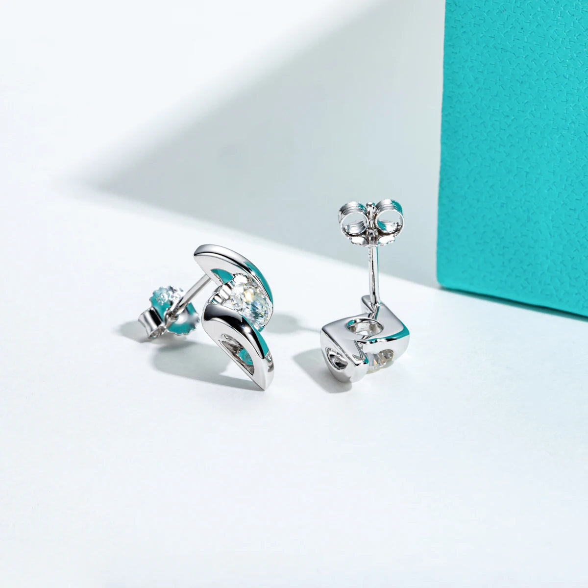 Moissanite Diamond Stud Earrings
