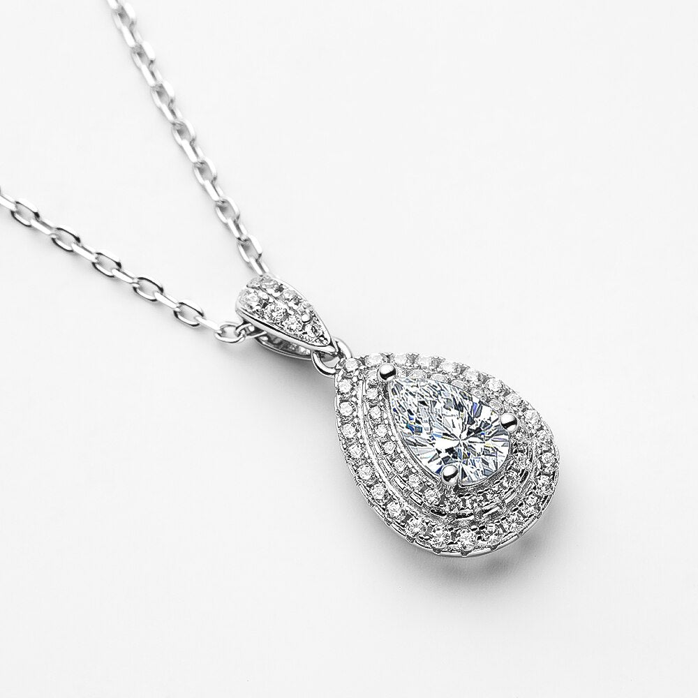 Moissanite Diamond Jewellery Set Sterling Silver AU