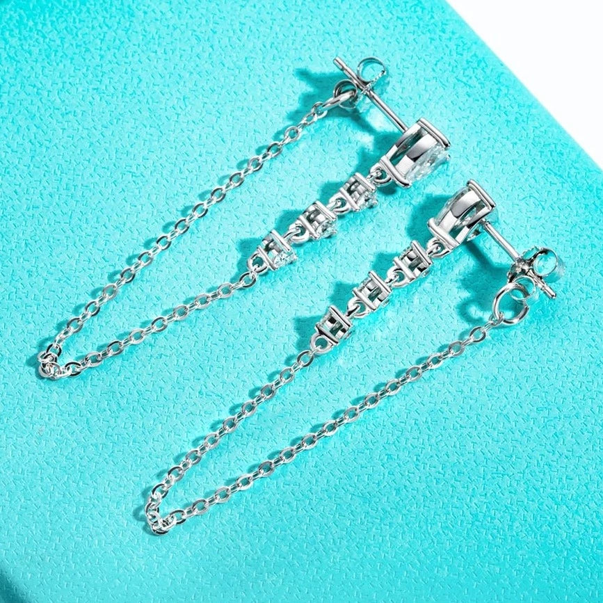 Moissanite Diamond Earrings