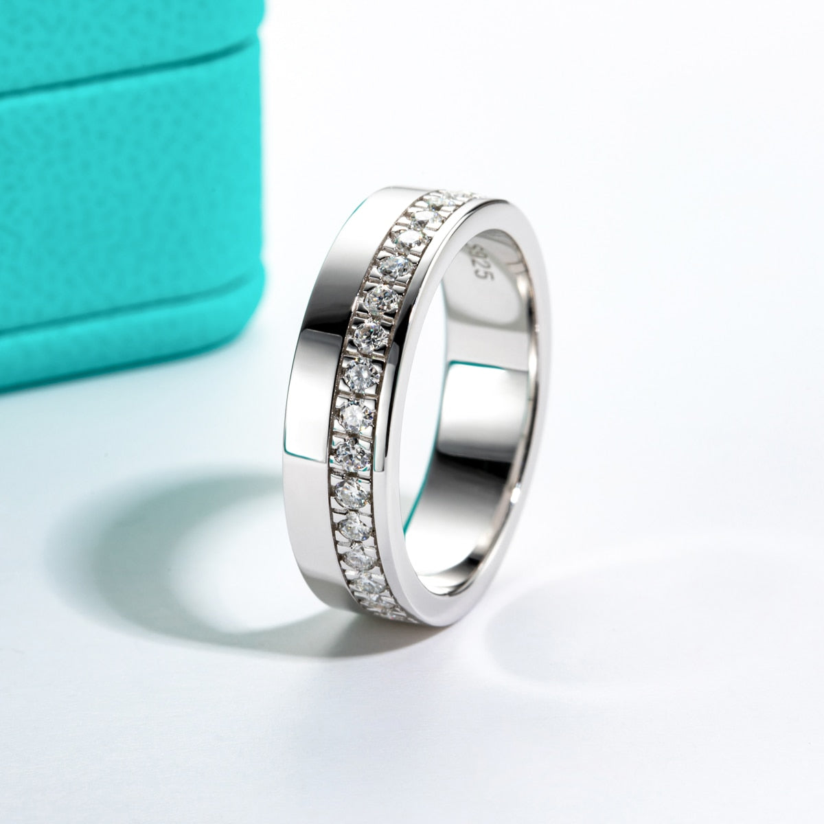 Mens Moissanite Rings Sterling Silver Holloway Jewellery