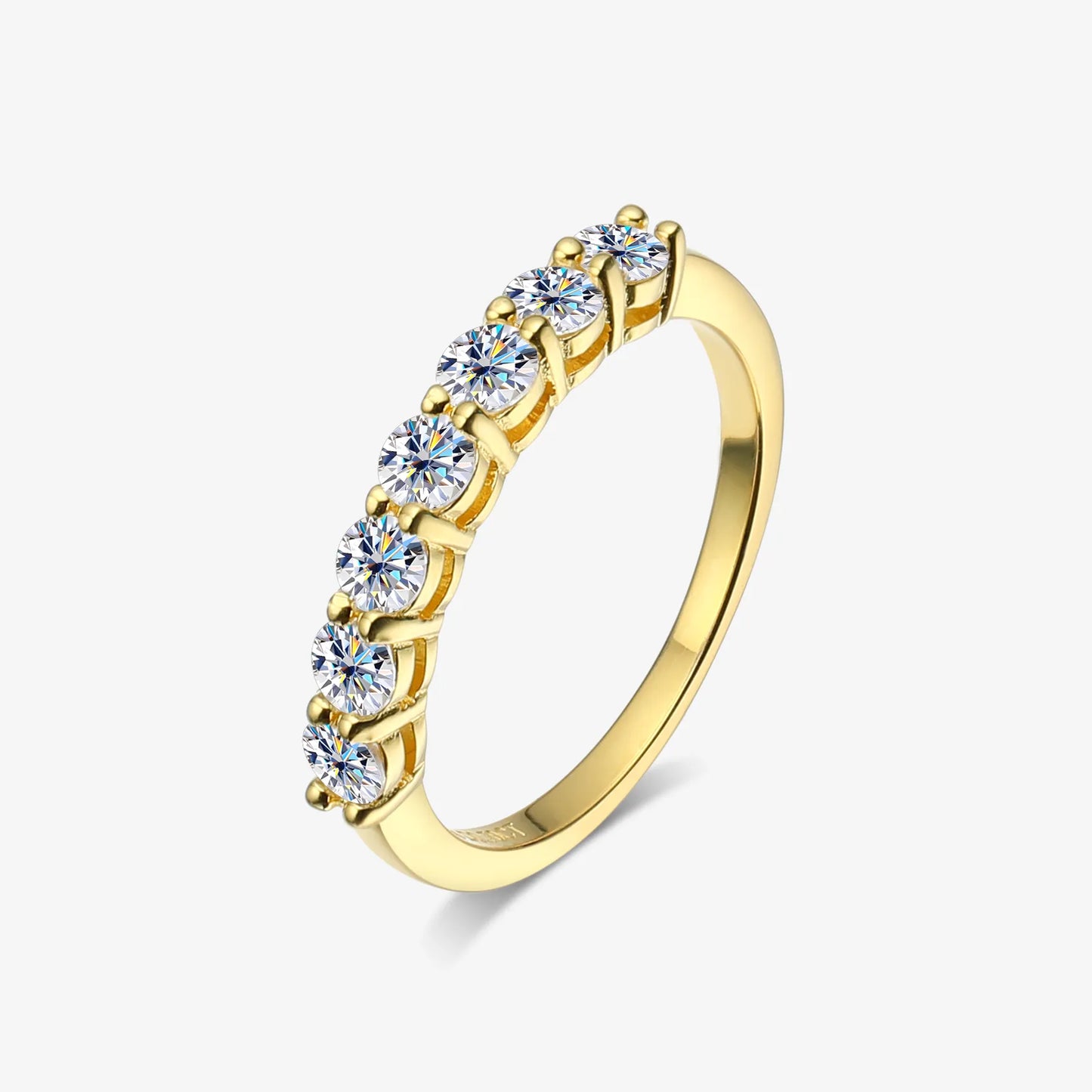 anniversary ring NZ moissanite diamond HollowayJewellery