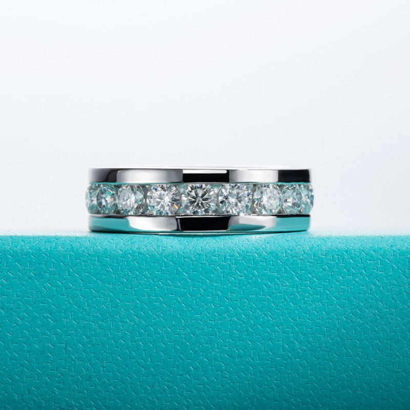 mens ring moissanite diamond ring for men