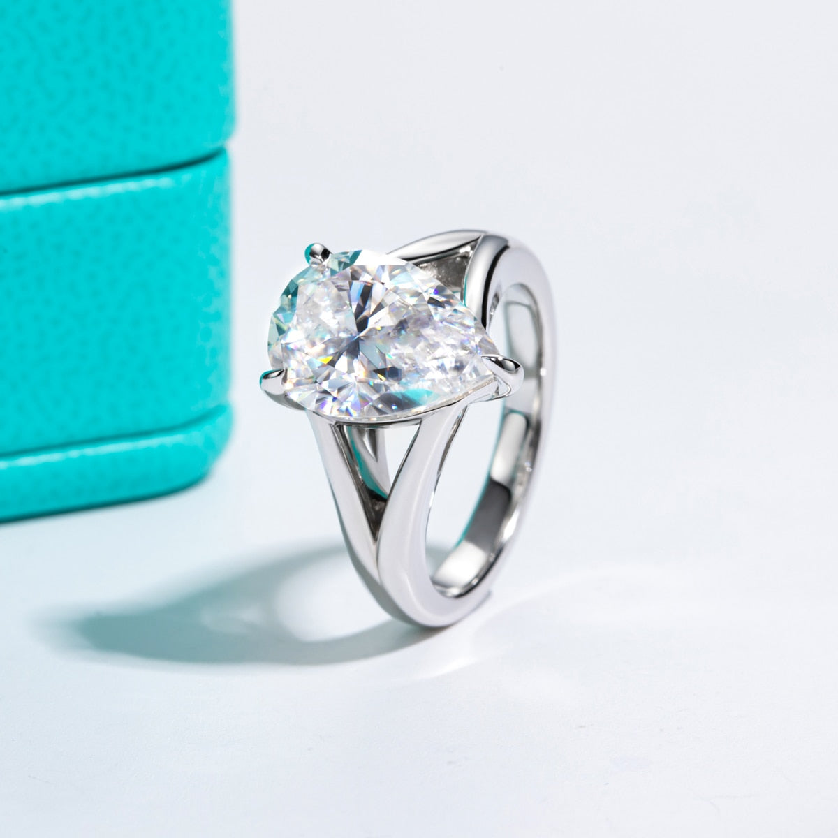 Holloway Jewellery Pear Shape Moissanite Diamond Ring Australia
