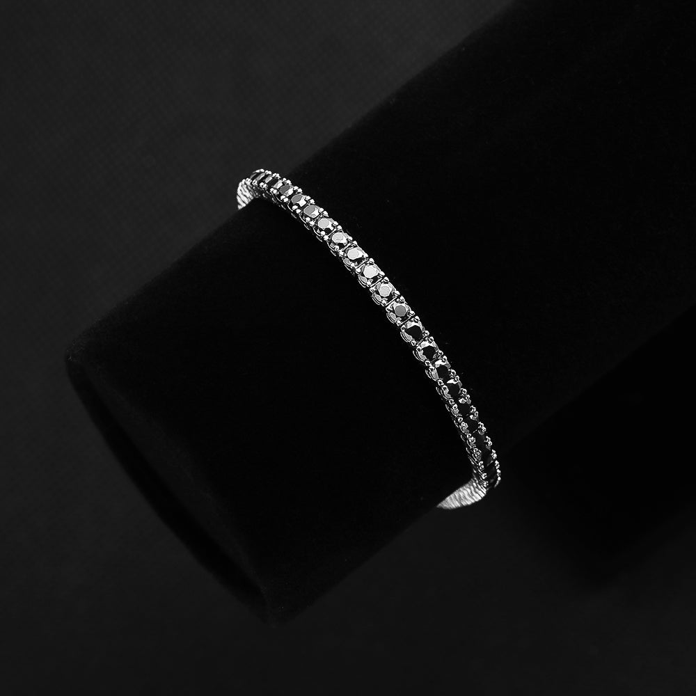 Black Moissanite Tennis Bracelet Australia