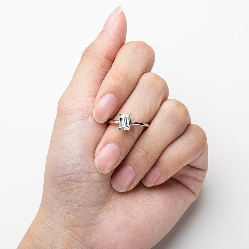 Solitaire Moissanite Diamond Ring NZ