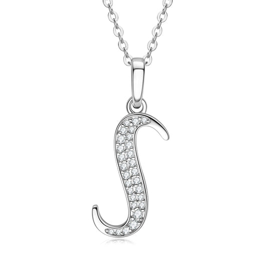 Moissanite Diamond Initial Necklace USA