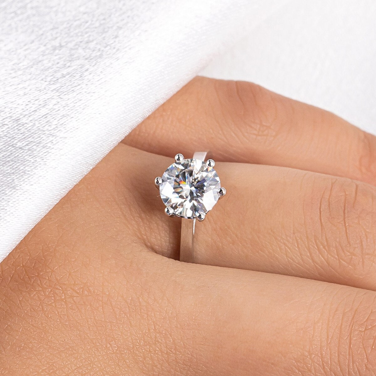 Moissanite Diamond Ring Free Shipping UK