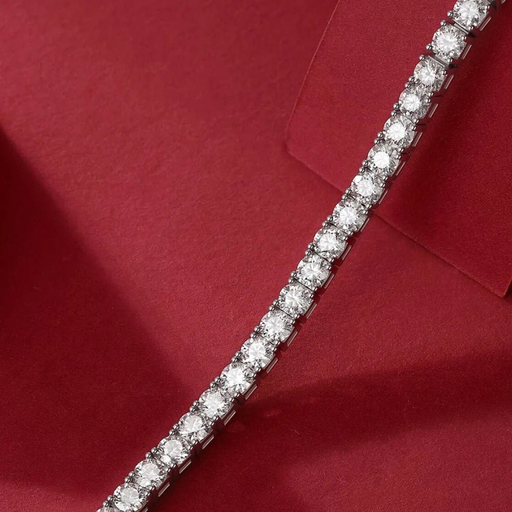 Holloway Jewellery Moissanite Diamond Tennis Bracelet