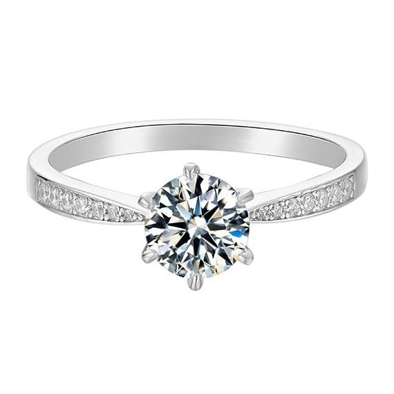 Moissanite Diamond Engagement Ring