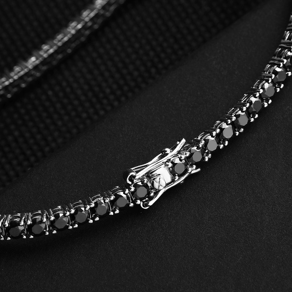 Sterling Silver Moissanite Tennis Bracelet US
