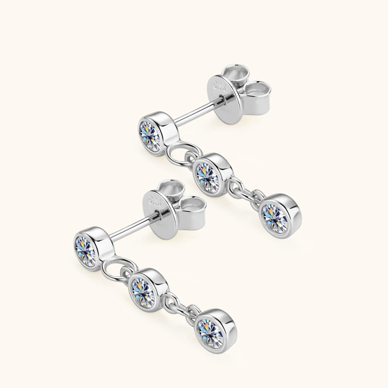 Holloway Jewellery Moissanite Diamond Earrings