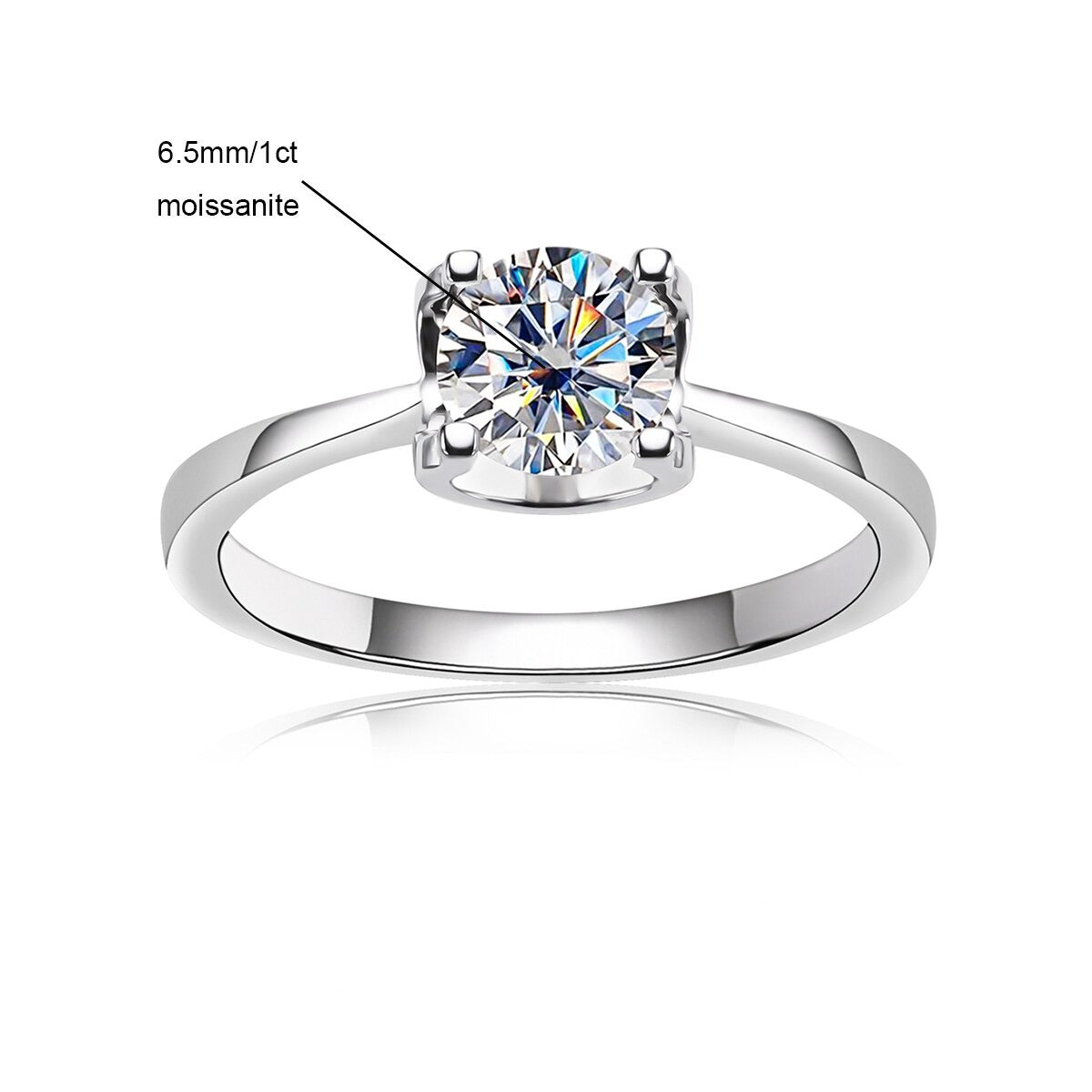 Moissanite Diamond Engagement Ring