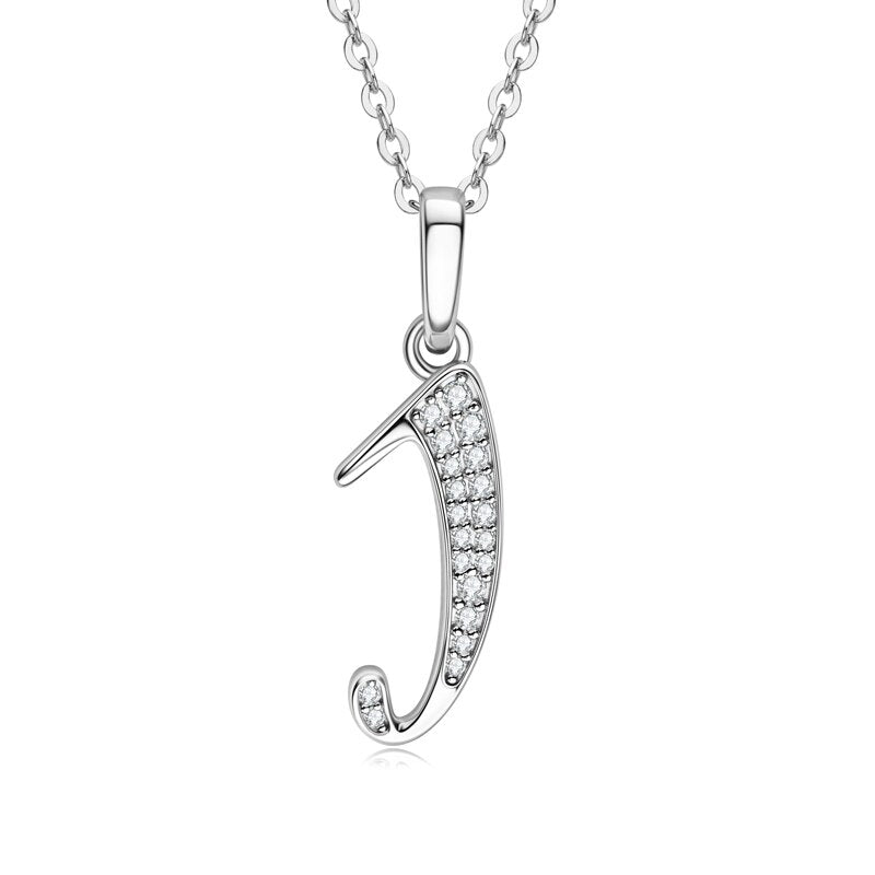 Initial Necklace Moissanite Diamond Sterling Silver Pendant Necklace Australia